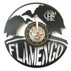 Relógio Disco De Vinil, Flamengo, Time, Decoração, Presente - Avelar Criações