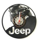 Relógio Disco de Vinil, Jeep, Carro, Adventure, Decoração, Aventura, Presente