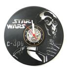 Relógio Disco de Vinil, Star Wars, Guerra nas Estrelas, Decoração, Filme, Darth Vader