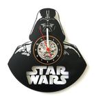 Relógio Disco de Vinil, Star Wars, Guerra nas Estrelas, Decoração, Filme, Darth Vader