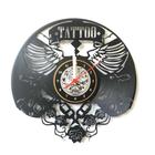 Relógio Disco de Vinil, Tatuagem, Estúdio, Tattoo, Decoração