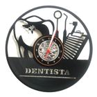 Relógio Disco Vinil Dente Dentista Odontologia Consultório
