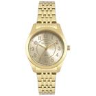 Relógio Dourado Feminino Technos Executiva Clássico Pequeno Leve Prova de Água Boutique 2035MJDS/4X