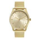 Relogio dourado feminino technos original 2036mnv/1x