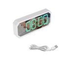 Relógio Espelhado Digital Alarme Temperatura Mesa Usb Q-2153