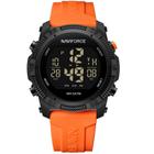 Relógio Esportivo Digital Impermeável Pulseira de Silicone Casual - NAVIFORCE