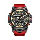 Relógio Esportivo Masculino Smael 8035 - Dual Time, Quartzo, Impermeável 50m e LED