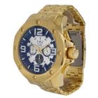 Relógio Ewc Masculino Dourado Cronógrafo Big Case Emt13203Z