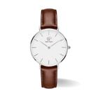 Relógio Feminino Analógico Elegante Casual De Pulso Marrom 32mm