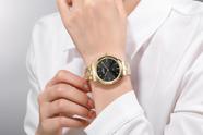 Relógio Feminino Backer Dourado 3665145F PR