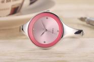 Relógio Feminino Bracelete Redondo Aço Inox Luxo