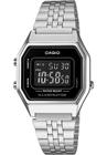 Relógio Feminino Casio Digital Vintage - LA680WA-1BDF Prata