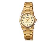 Relógio Feminino Casio Dourado Pulseira De Aço