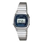 Relógio Feminino Casio Vintage Prata Mini LA670WA-2DF