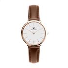 Relógio Feminino Couro Marrom Saint Germain Bronx Rosé 32mm - Geral