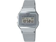 Relógio Feminino Digital Casio Vintage - A700WM-7ADF Prata