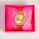 Relógio Feminino Dourado Com caixa e Nota Fiscal - Quartz