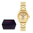 Relógio Feminino Dourado Pequeno Condor Original COPC21AEBM/7D