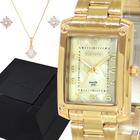 Relógio Feminino Dourado Seculus Original 2 Anos de Garantia Luxo