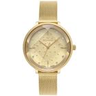 Relogio feminino dourado technos original 2036mps/1x