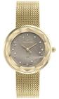 Relogio feminino dourado technos original gl32ab/1c