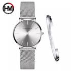 Relógio Feminino Hannah Martin HM-CH36 Pulseira de Aço Inoxidável