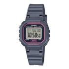 Relógio Feminino Infantil Casio Cinza E Rosa Pequeno Digital