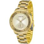 Relogio Feminino Lince Dourado Fundo Dourado LRGH067L C1KX