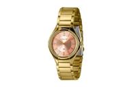 Relogio Feminino Lince dourado rosa luxo de aço com numeros LRGJ157L38 R2KX