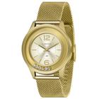 Relógio Feminino Lince LRG4711L C2KX Pulseira Mesh Dourado