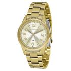 Relógio Feminino Lince Lrgj125L C2Kx Dourado Strass Urban