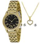 Relógio Feminino Lince LRGJ148L K010 Pulseira De Aço Dourado