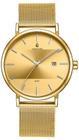 Relógio Feminino Minimalista Moderno Dourado Aço Inox Vanglore 3288b 33mm Social Esporte fino Coleção Selecty