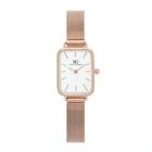 Relógio Feminino Minimalista Quadrado Square Nolita Rosé Gold Saint Germain