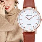 Relógio Feminino Minimalista Ultrafino Geneva + Caixa