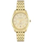 Relógio Feminino Pequeno Technos Dourado Clássico Elegance Uso Dia Dia Aço Leve 2115KNJS/4X
