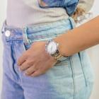 Relógio Feminino Prata Lançamento linha Quartz Com Garantia