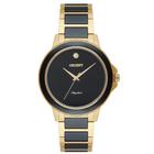 Relogio Feminino Preto E Dourado Orient Analógico Original