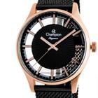 Relogio Feminino Preto E Rose Champion Prova D'Agua Original