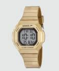 Relógio Feminino Quadrado Dourado Digital Esportivo Speedo