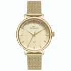 Relógio Feminino Technos Dourado Pulseira Mesh 2036MTC/1D