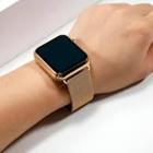 Relógio Feminino Unissex digital Led Quadrado Sports Watch Tendência Moda Dourado Rose