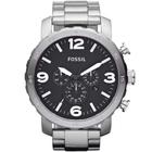 Relógio Fossil Nate Prata Masculino JR1353/1PN