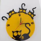 Relógio Gatos Petshop Sala Cozinha Escritório Quarto