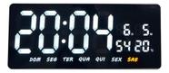 Relógio Grande Parede Digital Led Temperatura Alarme Semana