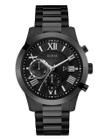 Relógio GUESS em aço inoxidável preto banhado a iônico U0668G5