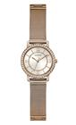 Relógio GUESS Feminino - Dourado Rosa com Mostrador Branco - Caixa 28mm