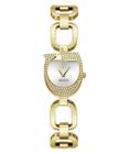 Relógio Guess Feminino G-Link Dourado - Mostrador Prateado - 30m de Resistência à Água