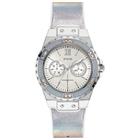 Relógio GUESS feminino prata silicone GW0042L1