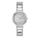 Relógio GUESS Ladies 36 mm, pulseira prateada, mostrador prateado